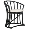 Safavieh Bates Wood Accent Chair in White / Black