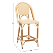 Safavieh California Metal Counter Stool in Natural
