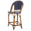 Safavieh California Metal Counter Stool in Navy