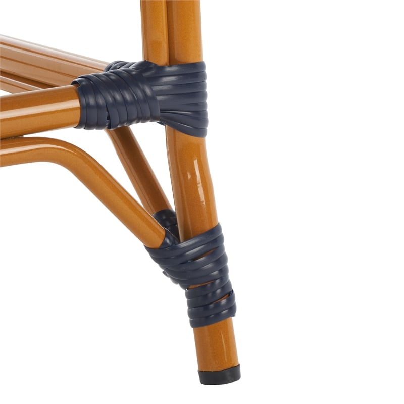 Safavieh California Metal Counter Stool in Navy