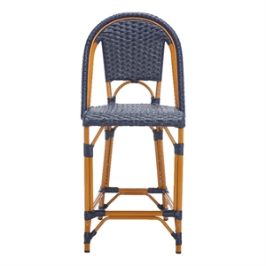 Safavieh California Metal Counter Stool in Navy
