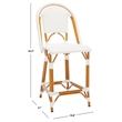 Safavieh California Metal Counter Stool in White