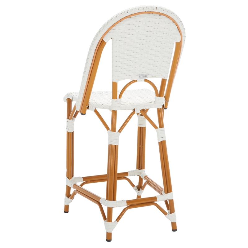 Safavieh California Metal Counter Stool in White