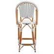 Safavieh California Metal Counter Stool in White / Navy