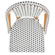 Safavieh California Metal Counter Stool in White / Navy