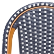 Safavieh California Metal Counter Stool in Navy / White
