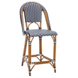 Safavieh California Metal Counter Stool in Navy / White