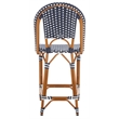 Safavieh California Metal Counter Stool in Navy / White