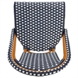 Safavieh California Metal Counter Stool in Navy / White