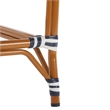 Safavieh California Metal Counter Stool in Navy / White