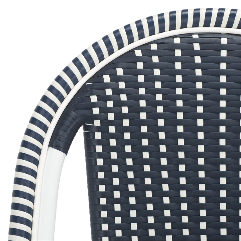 Safavieh California Metal Counter Stool in Navy / Navy