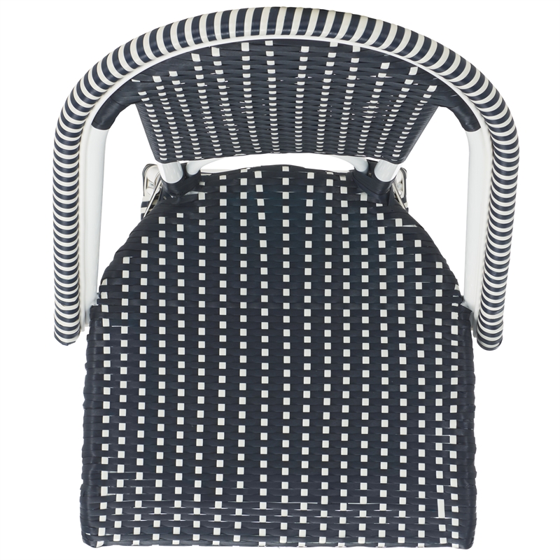 Safavieh California Metal Counter Stool in Navy / Navy