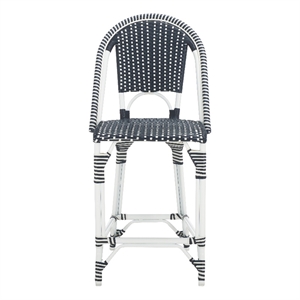 Safavieh California Metal Counter Stool in Navy / Navy