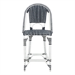 Safavieh California Metal Counter Stool in Navy / Navy
