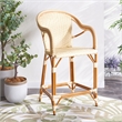 Safavieh California Metal Counter Stool w/ Arm in Natural