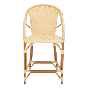 Safavieh California Metal Counter Stool w/ Arm in Natural
