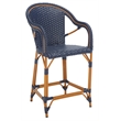 Safavieh California Metal Counter Stool w/ Arm in Navy