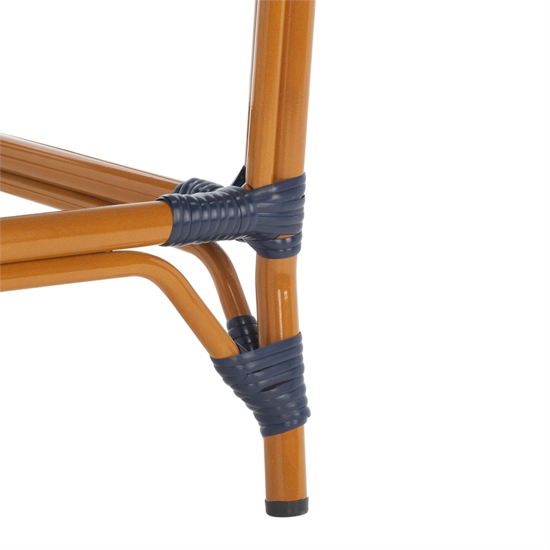 Safavieh California Metal Counter Stool w/ Arm in Navy