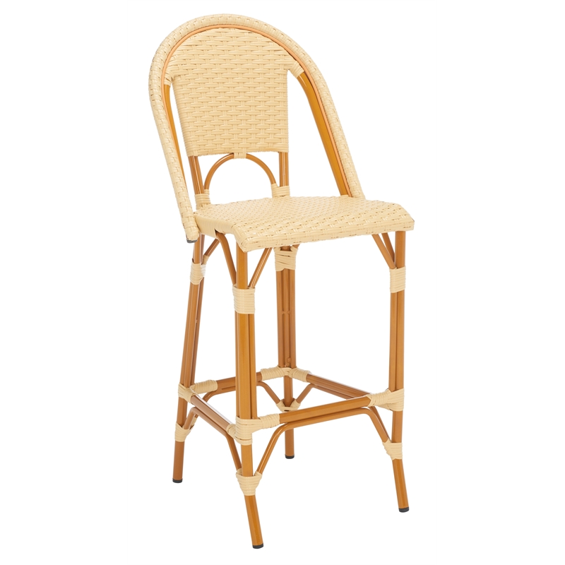 Safavieh California Metal Bar Stool in Natural
