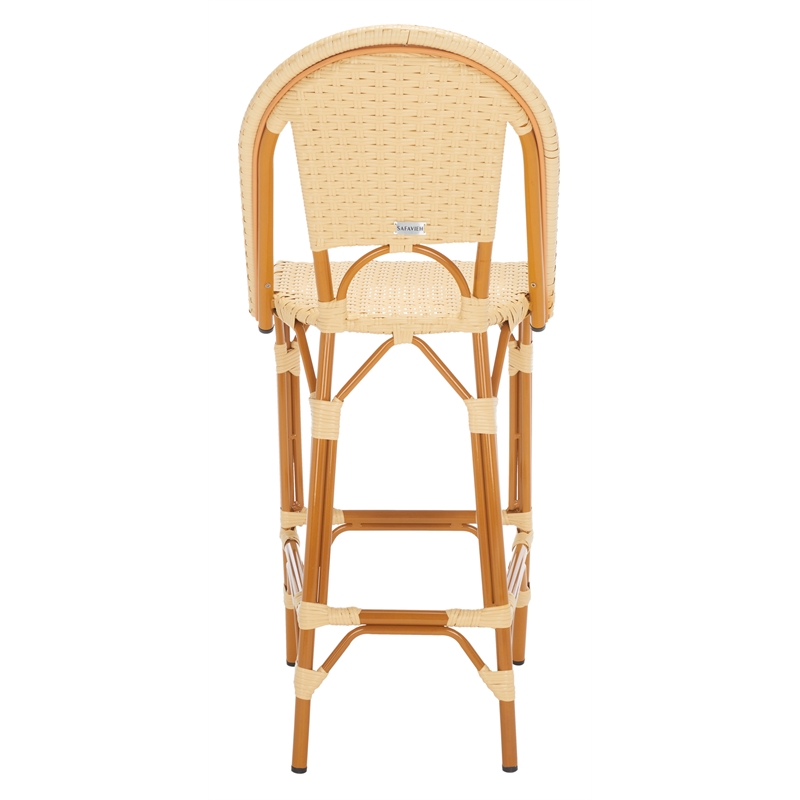 Safavieh California Metal Bar Stool in Natural
