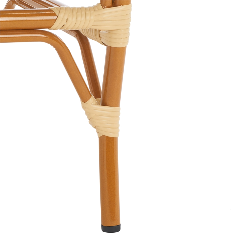Safavieh California Metal Bar Stool in Natural