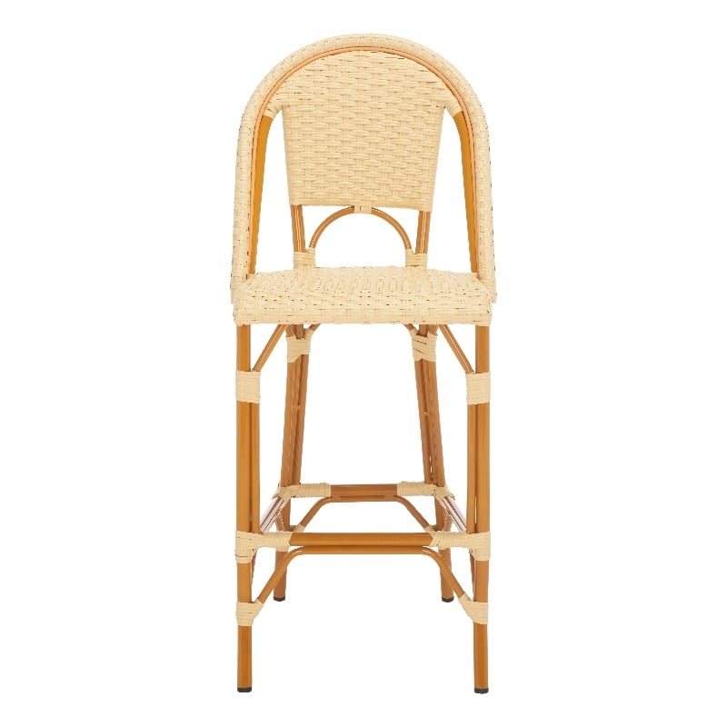 Safavieh California Metal Bar Stool in Natural