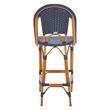 Safavieh California Metal Bar Stool in Navy