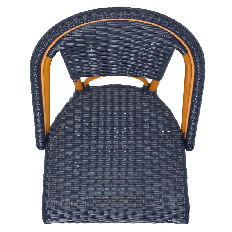 Safavieh California Metal Bar Stool in Navy