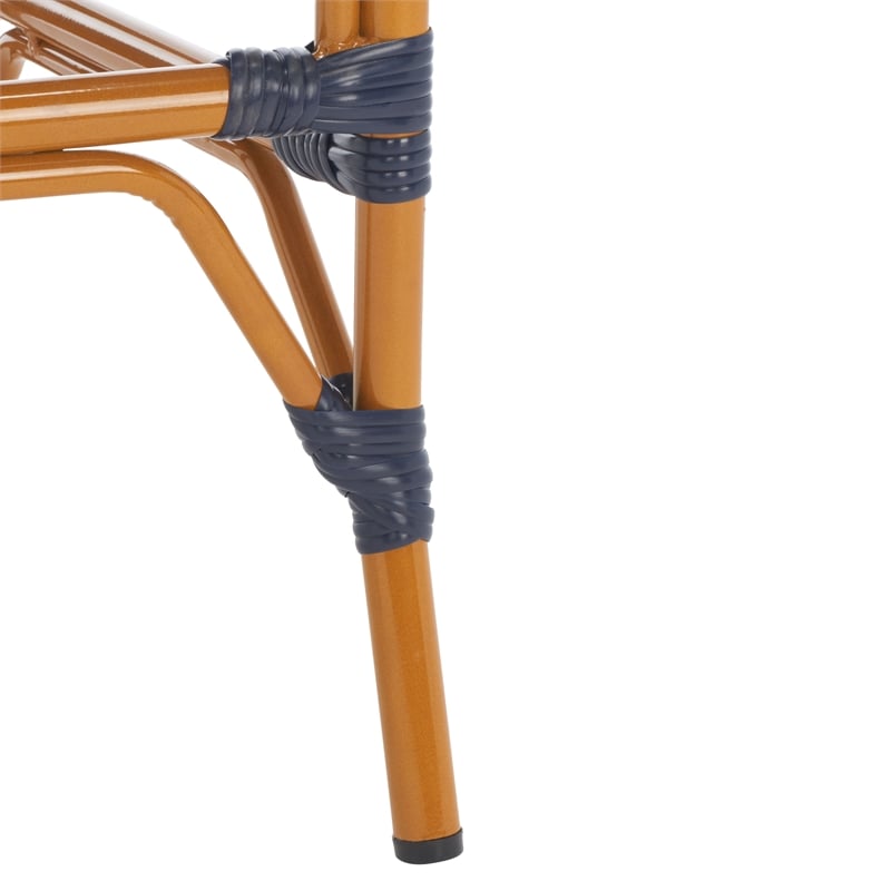 Safavieh California Metal Bar Stool in Navy