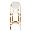 Safavieh California Metal Bar Stool in White