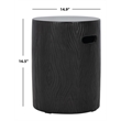 Safavieh Trunk  In/Outdoor Concrete Accent Stool in Black