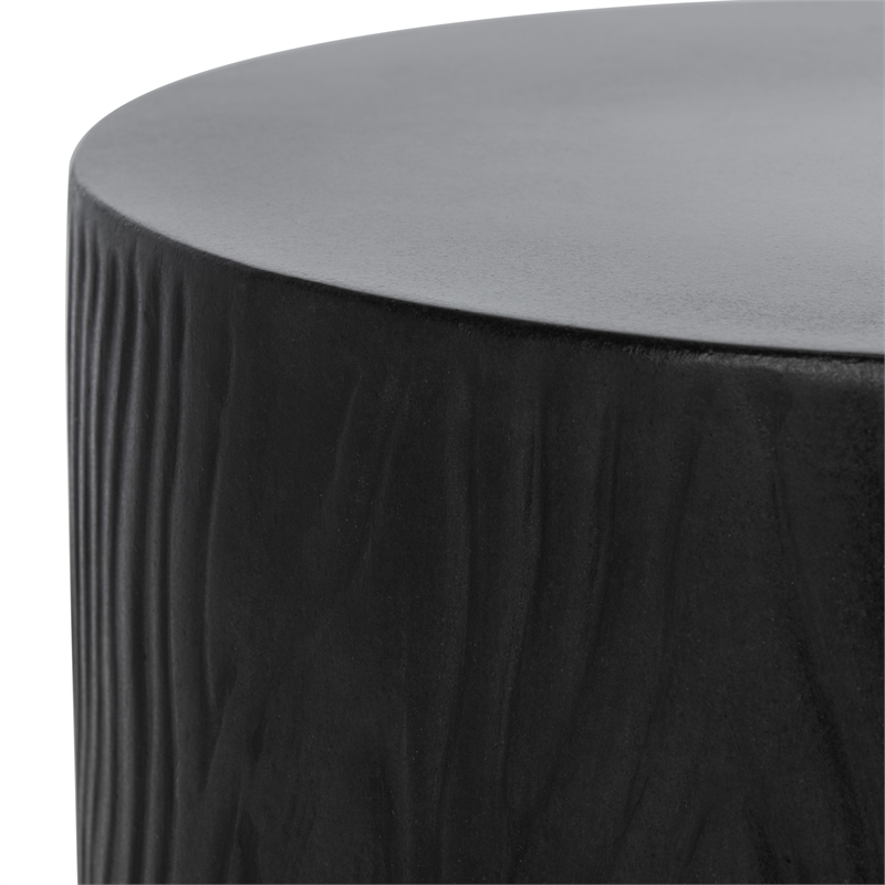 Safavieh Trunk  In/Outdoor Concrete Accent Stool in Black