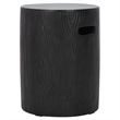 Safavieh Trunk  In/Outdoor Concrete Accent Stool in Black