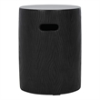 Safavieh Trunk  In/Outdoor Concrete Accent Stool in Black
