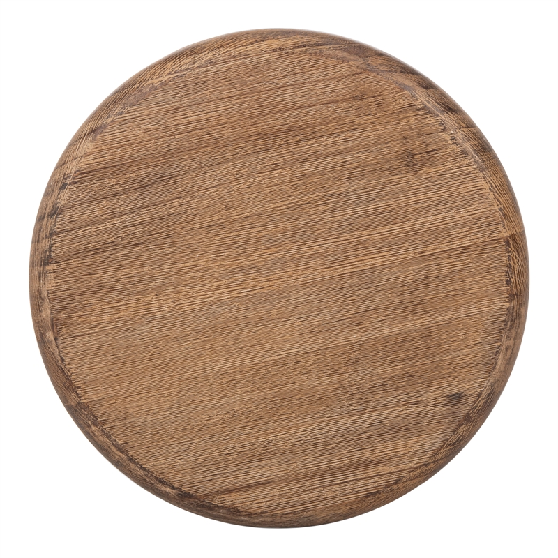 Safavieh Button In/Outdoor Concrete Accent Stool in Black