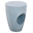 Safavieh Aishi In/Outdoor Concrete Accent Stool in Blue