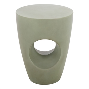 Safavieh Aishi In/Outdoor Concrete Accent Stool in Sage