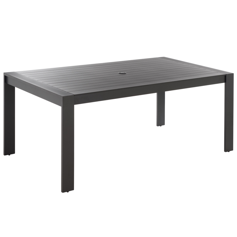 Safavieh Fash Aluminum Dining Table  in Black