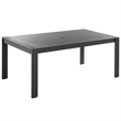 Safavieh Fash Aluminum Dining Table  in Black