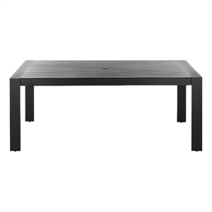Safavieh Fash Aluminum Dining Table  in Black