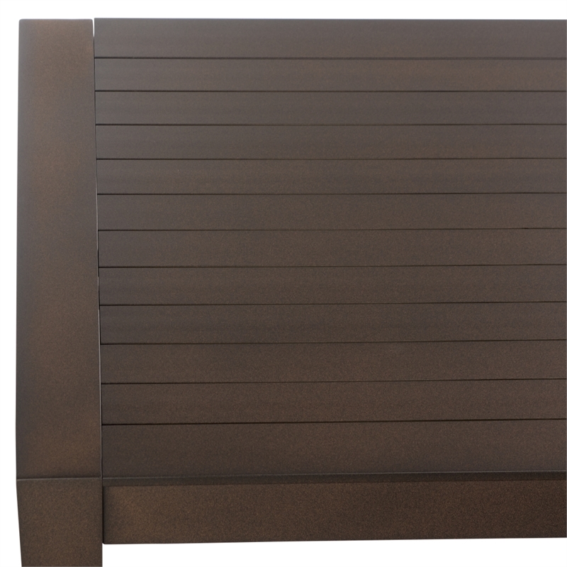 Safavieh Fash Aluminum Dining Table  in Brown