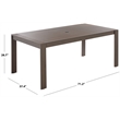 Safavieh Fash Aluminum Dining Table  in Brown