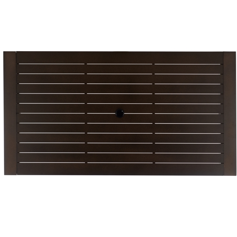 Safavieh Fash Aluminum Dining Table  in Brown