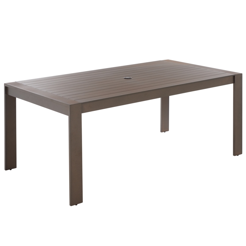 Safavieh Fash Aluminum Dining Table  in Brown