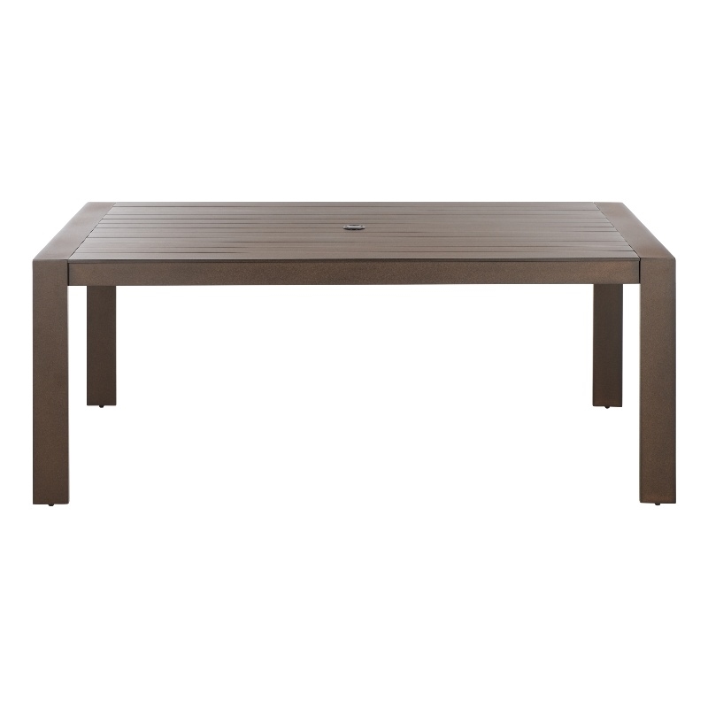 Safavieh Fash Aluminum Dining Table  in Brown