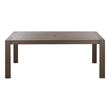 Safavieh Fash Aluminum Dining Table  in Brown