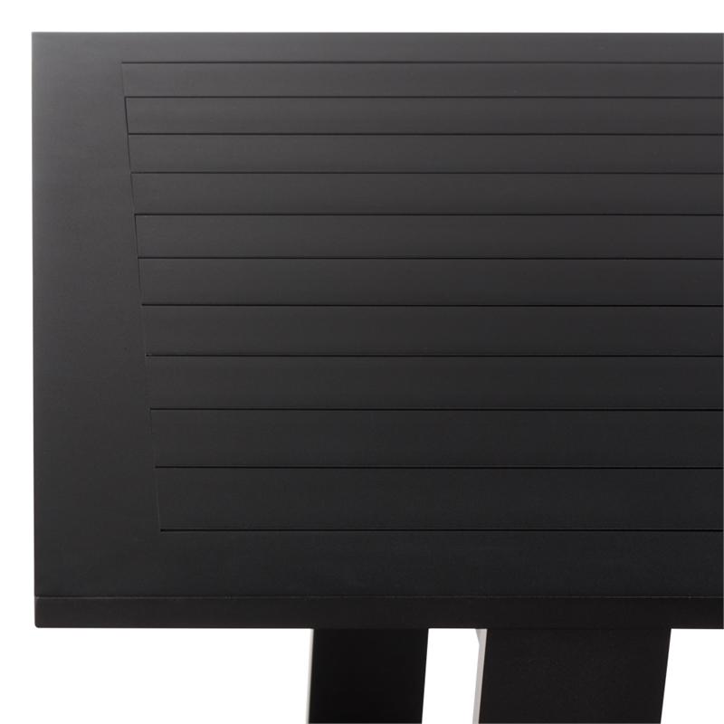 Safavieh Fash Aluminum Dining Table  in Black