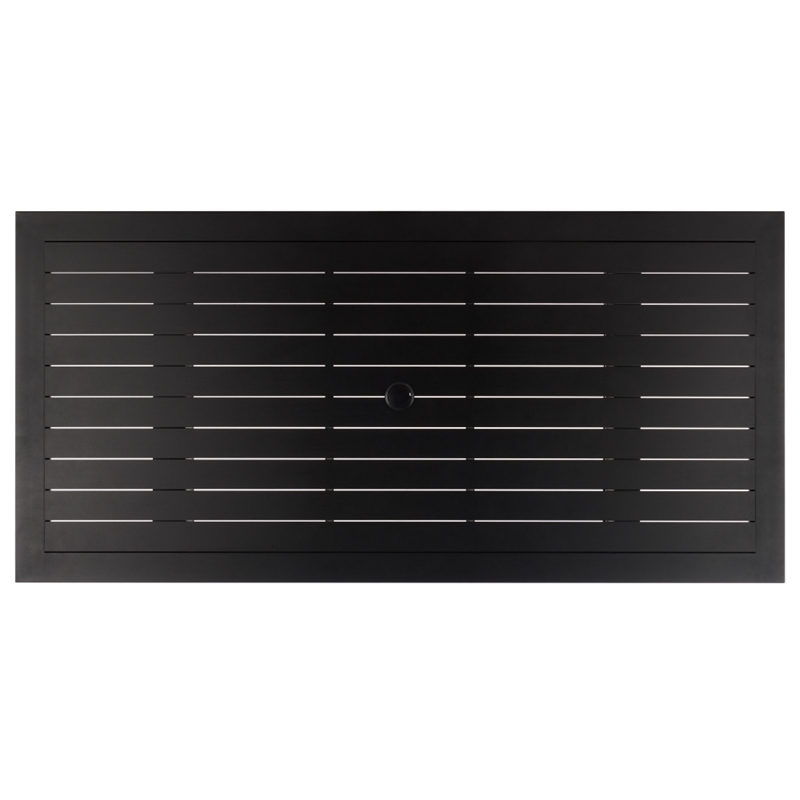 Safavieh Fash Aluminum Dining Table  in Black