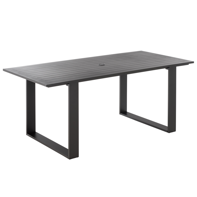 Safavieh Fash Aluminum Dining Table  in Black