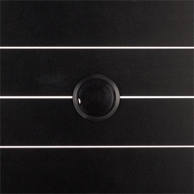 Safavieh Fash Aluminum Dining Table  in Black